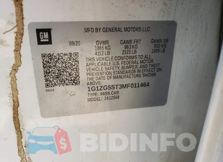 1G1ZG5ST3MF011464 Photo# 10
