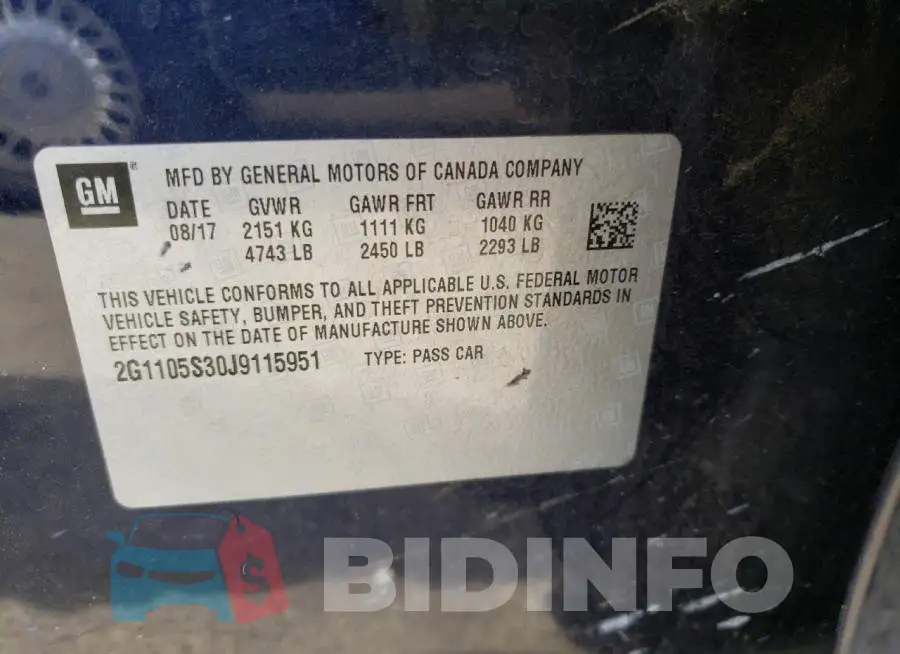 2G1105S30J9115951 Photo# 10