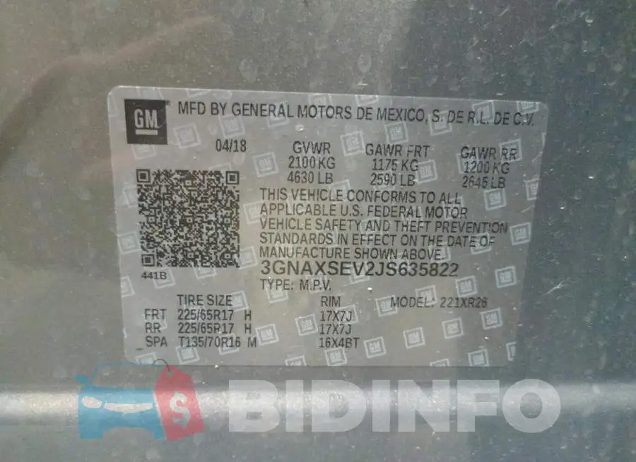 3GNAXSEV2JS635822 Photo# 10