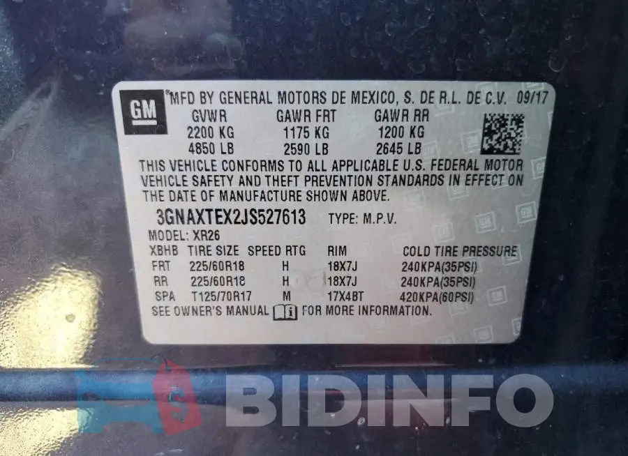3GNAXTEX2JS527613 Photo# 10
