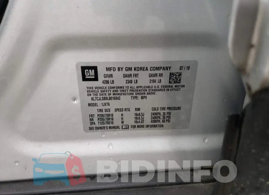 KL7CJLSB9LB016942 Photo# 10