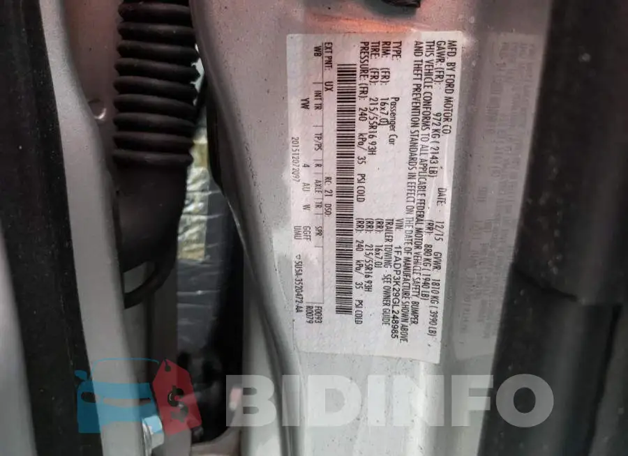 1FADP3K29GL248985 Photo# 10