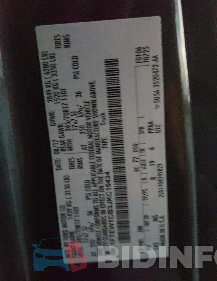 1FTEW1CB3JKC15434 Photo# 10