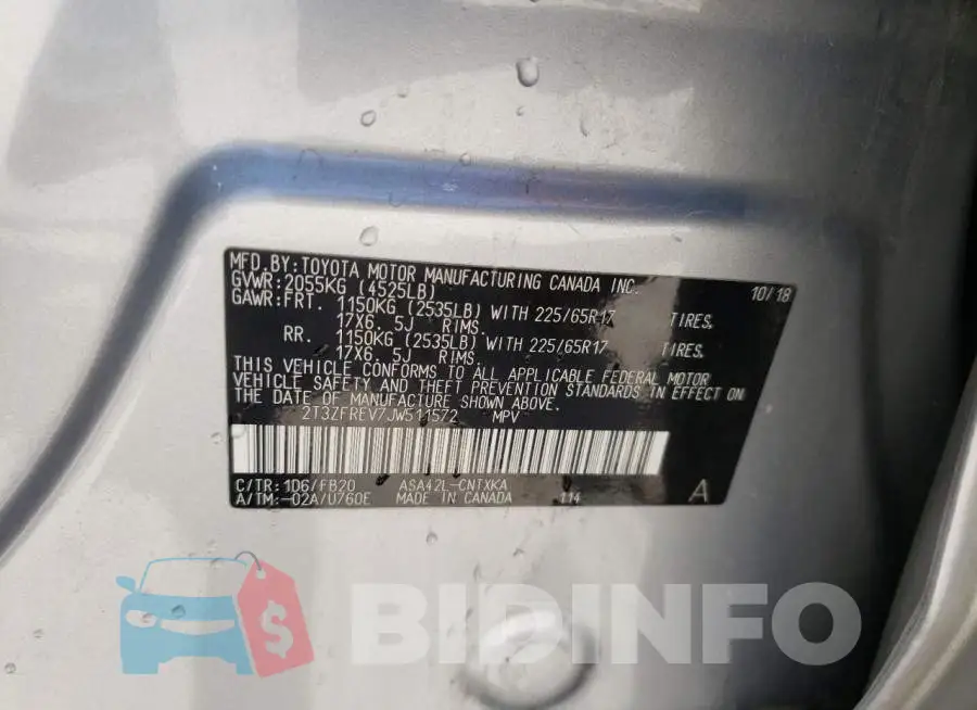 2T3ZFREV7JW511572 Photo# 10