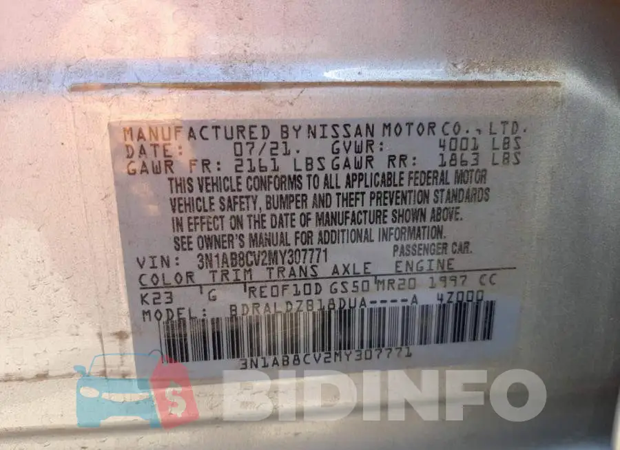 3N1AB8CV2MY307771 Photo# 10