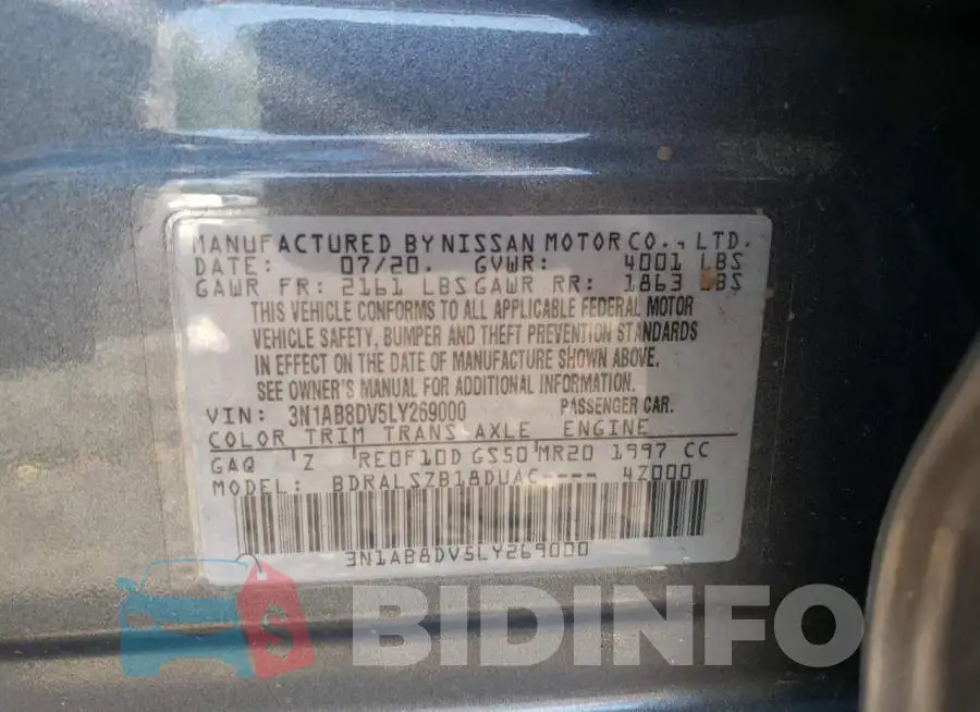 3N1AB8DV5LY269000 Photo# 10