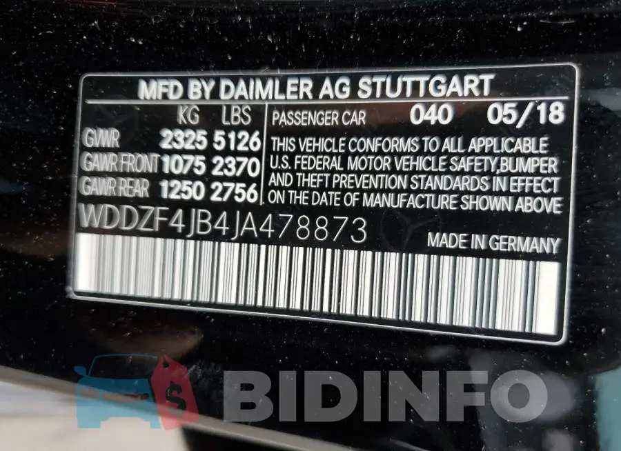 WDDZF4JB4JA478873 Photo# 10