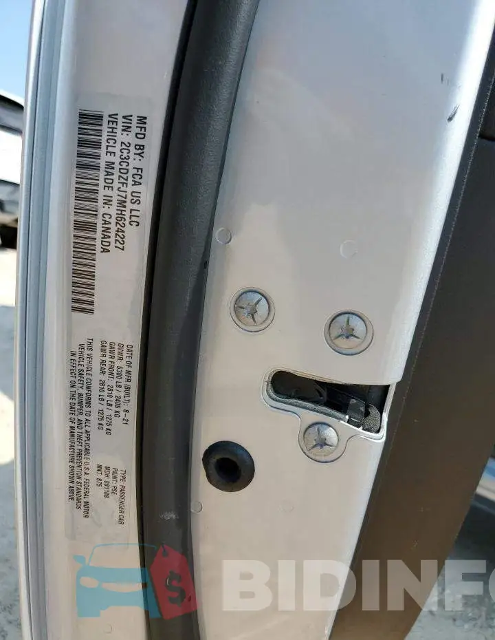 2C3CDZFJ7MH624227 Photo# 10