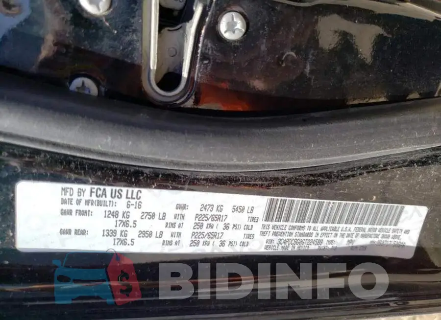 3C4PDCBG0GT224588 Photo# 10