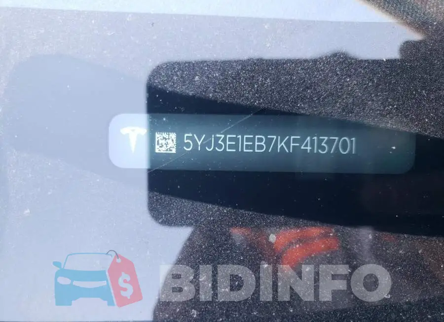 5YJ3E1EB7KF413701 Photo# 10