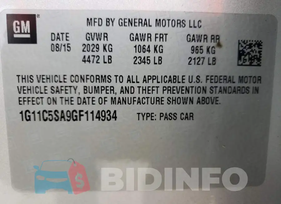 1G11C5SA9GF114934 Photo# 10