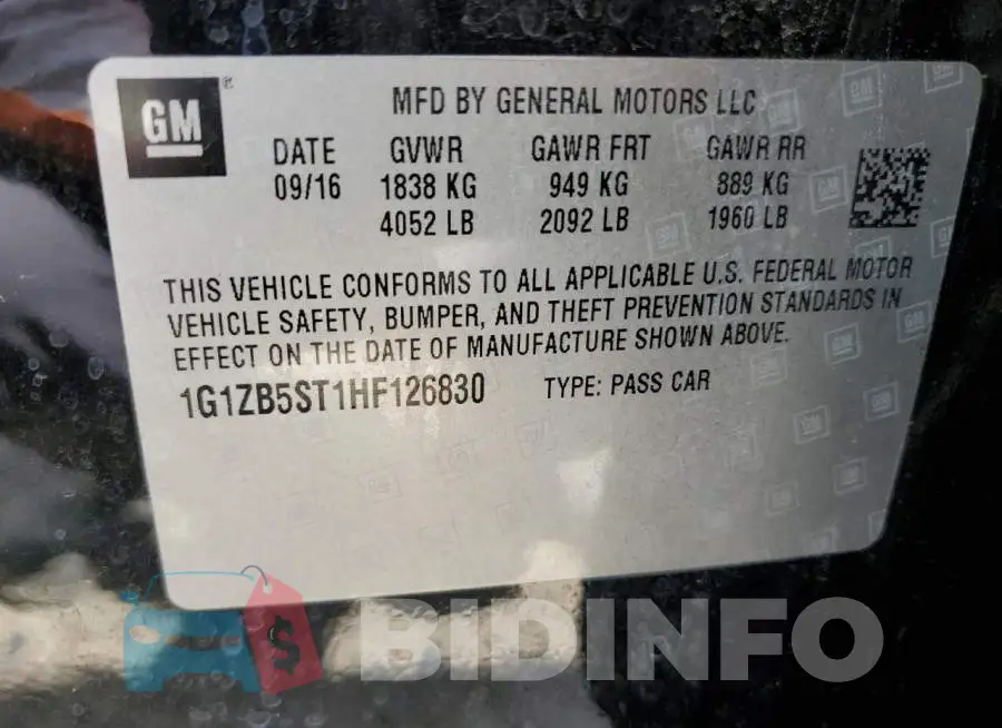 1G1ZB5ST1HF126830 Photo# 10
