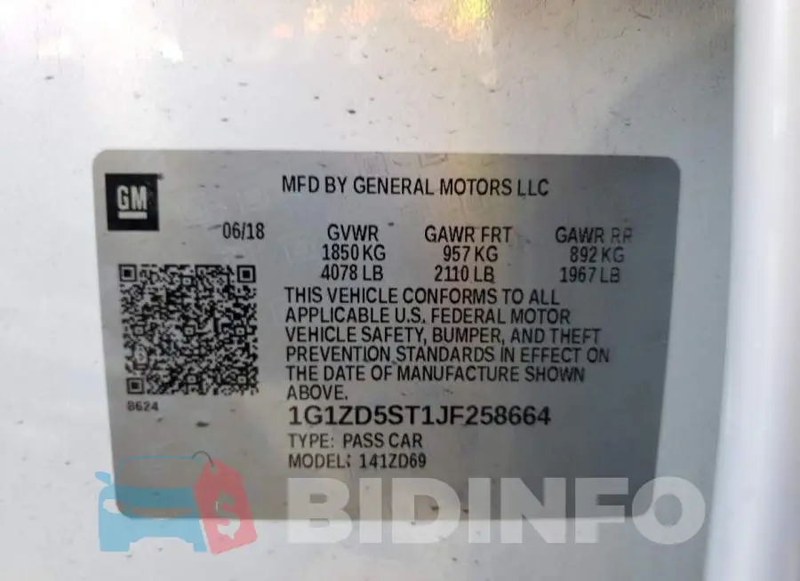 1G1ZD5ST1JF258664 Photo# 10
