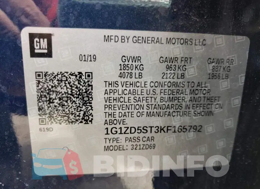 1G1ZD5ST3KF165792 Photo# 10