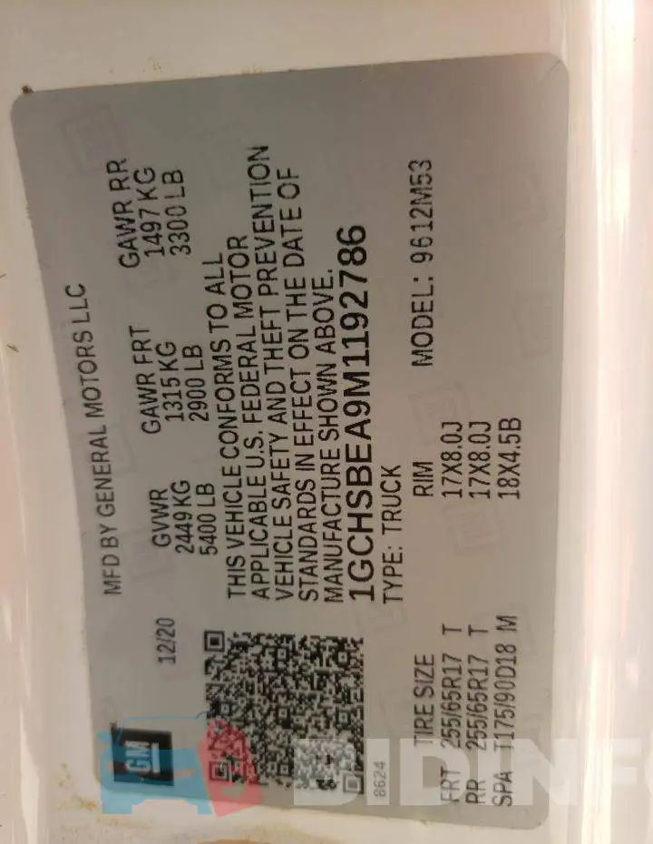 1GCHSBEA9M1192786 Photo# 10