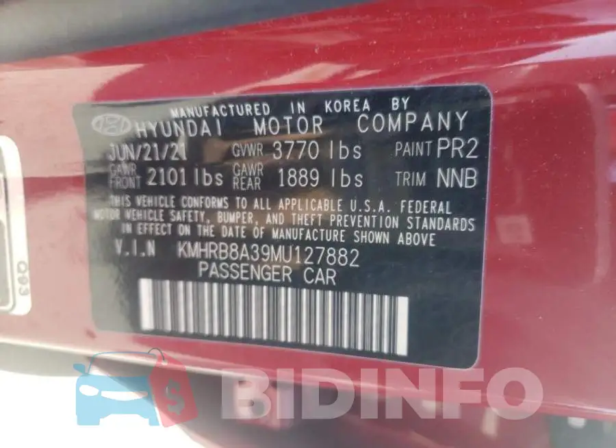 KMHRB8A39MU127882 Photo# 10