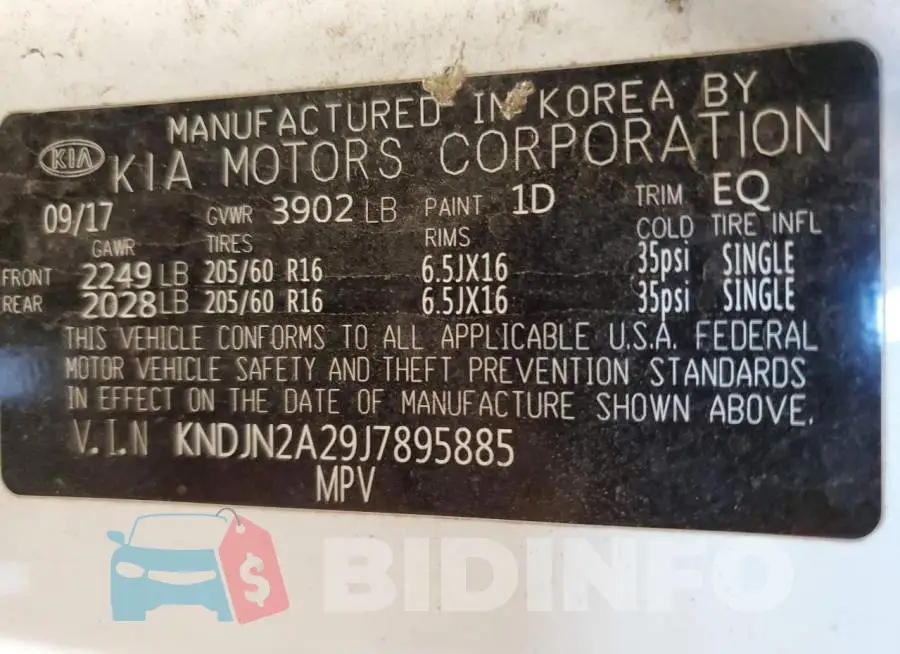 KNDJN2A29J7895885 Photo# 10