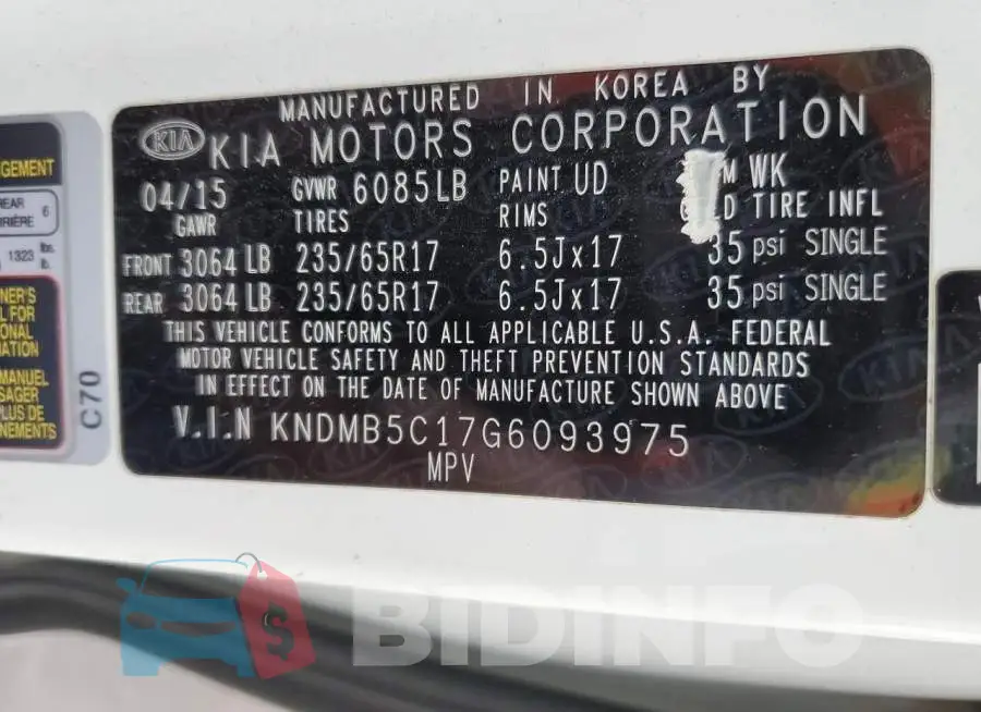 KNDMB5C17G6093975 Photo# 10