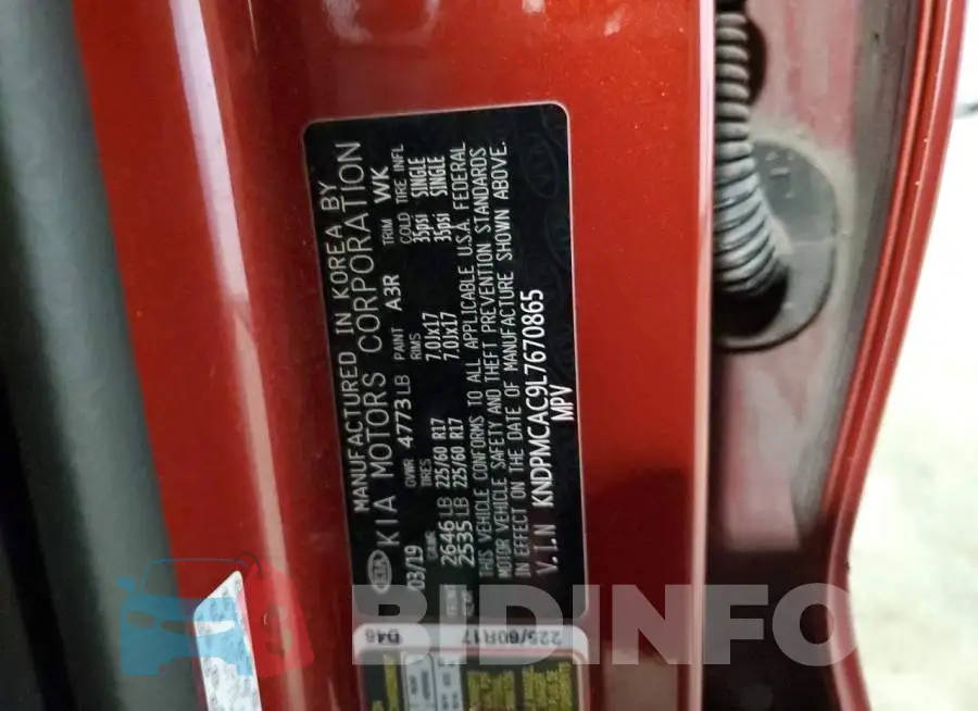 KNDPMCAC9L7670865 Photo# 10