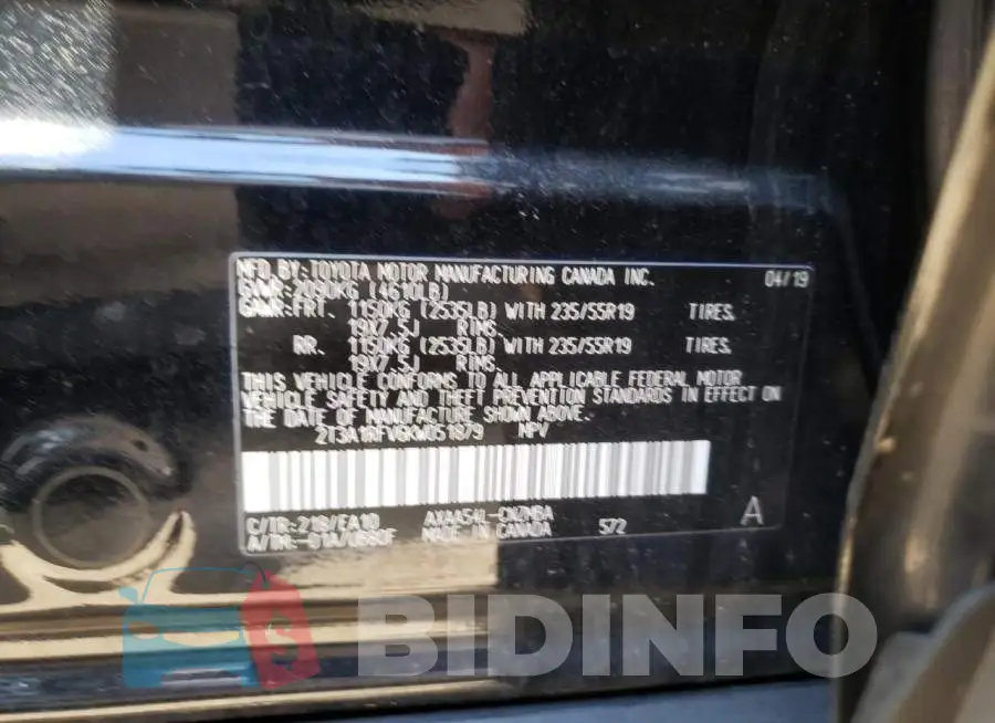 2T3A1RFV6KW051879 Photo# 10