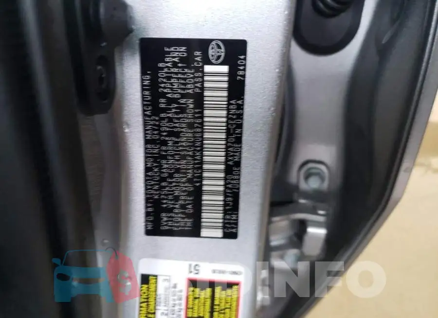 4T1C11AK4NU687611 Photo# 10