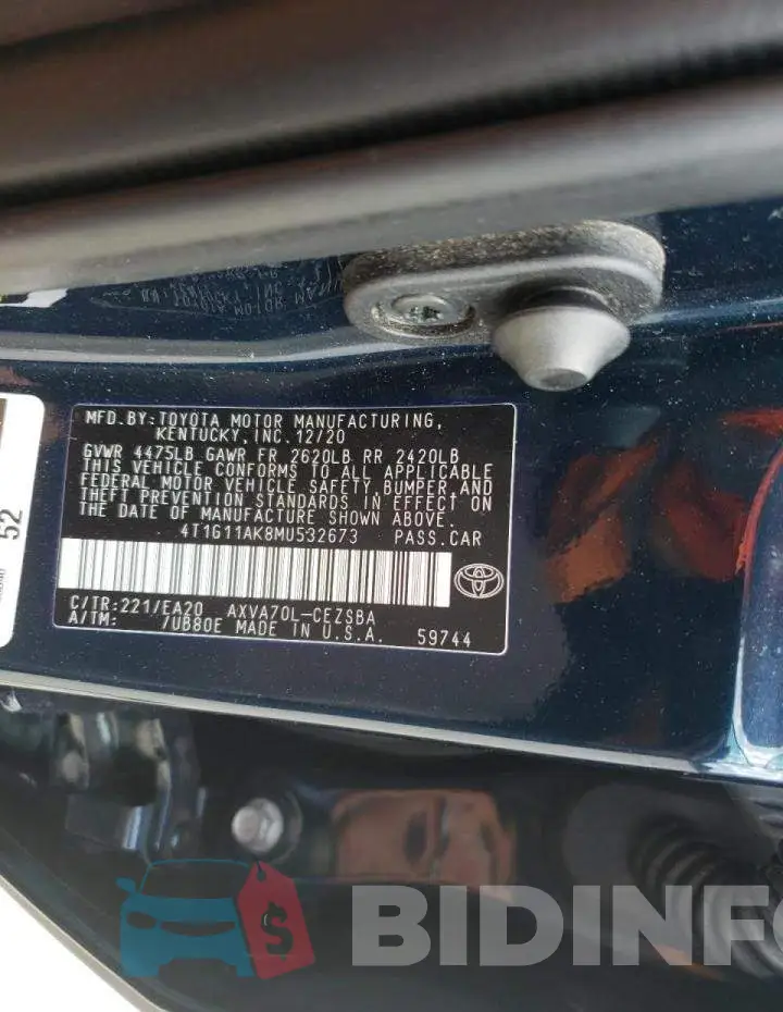 4T1G11AK8MU532673 Photo# 10