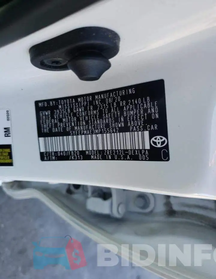 5YFEPMAE3MP155642 Photo# 10