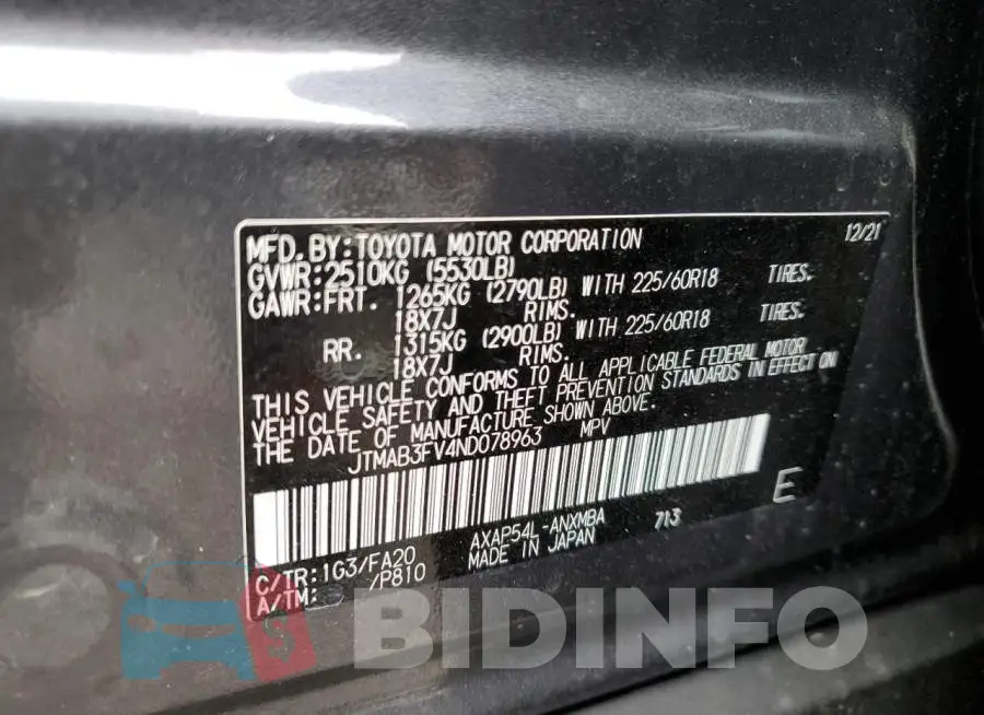 JTMAB3FV4ND078963 Photo# 10