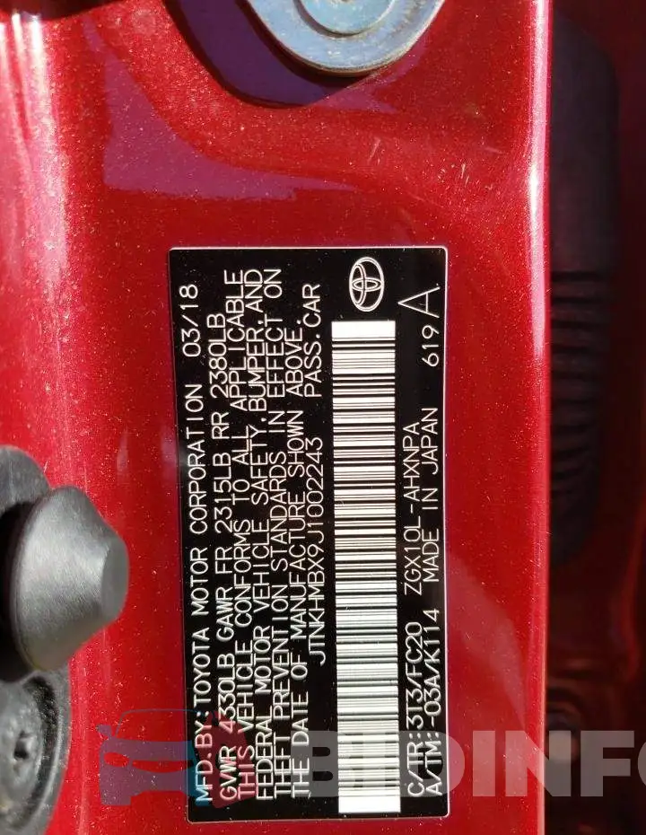 JTNKHMBX9J1002243 Photo# 10
