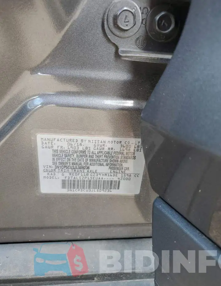 3N1CP5CU3JL509236 Photo# 10