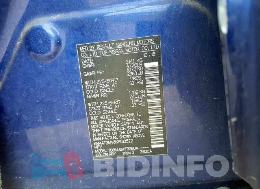 KNMAT2MV8KP513522 Photo# 10