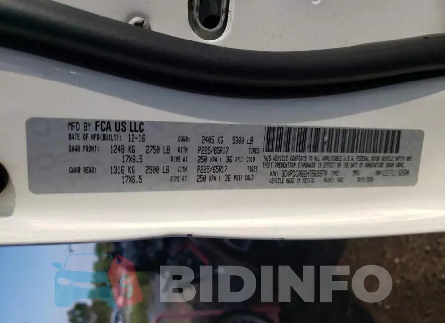 3C4PDCAB2HT569970 Photo# 10