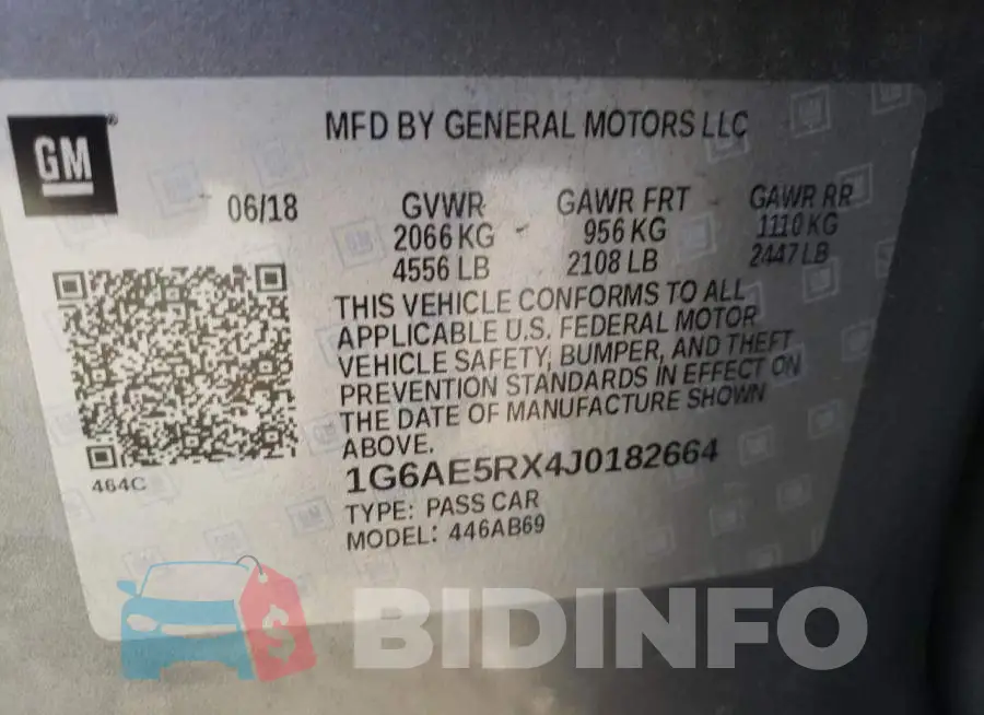 1G6AE5RX4J0182664 Photo# 10