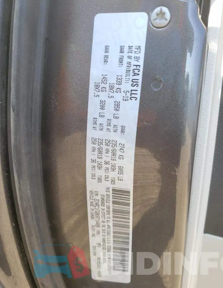 2C4RC1FG8KR714489 Photo# 10