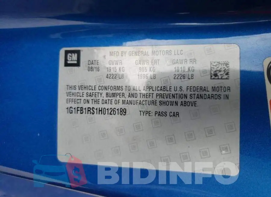 1G1FB1RS1H0126189 Photo# 10