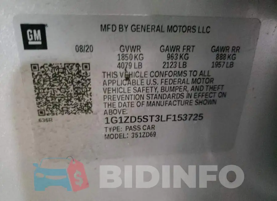 1G1ZD5ST3LF153725 Photo# 10