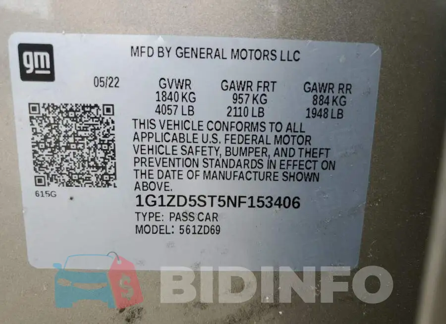 1G1ZD5ST5NF153406 Photo# 10