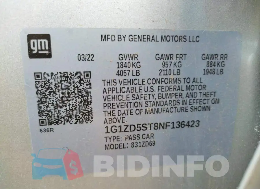 1G1ZD5ST8NF136423 Photo# 10