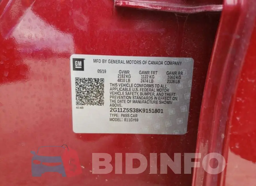 2G11Z5S38K9151801 Photo# 10