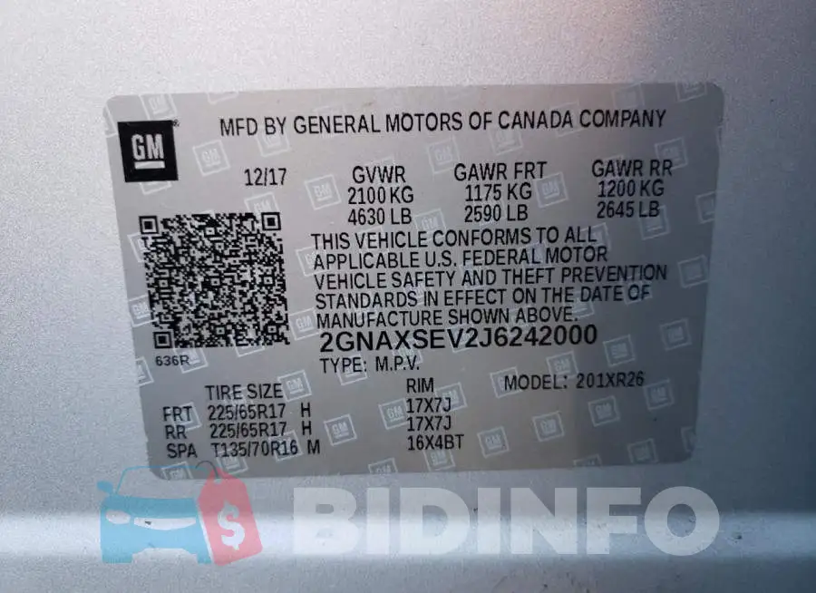 2GNAXSEV2J6242000 Photo# 10