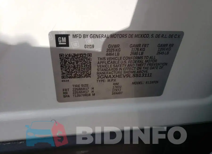 3GNAXHEV9LS513111 Photo# 10