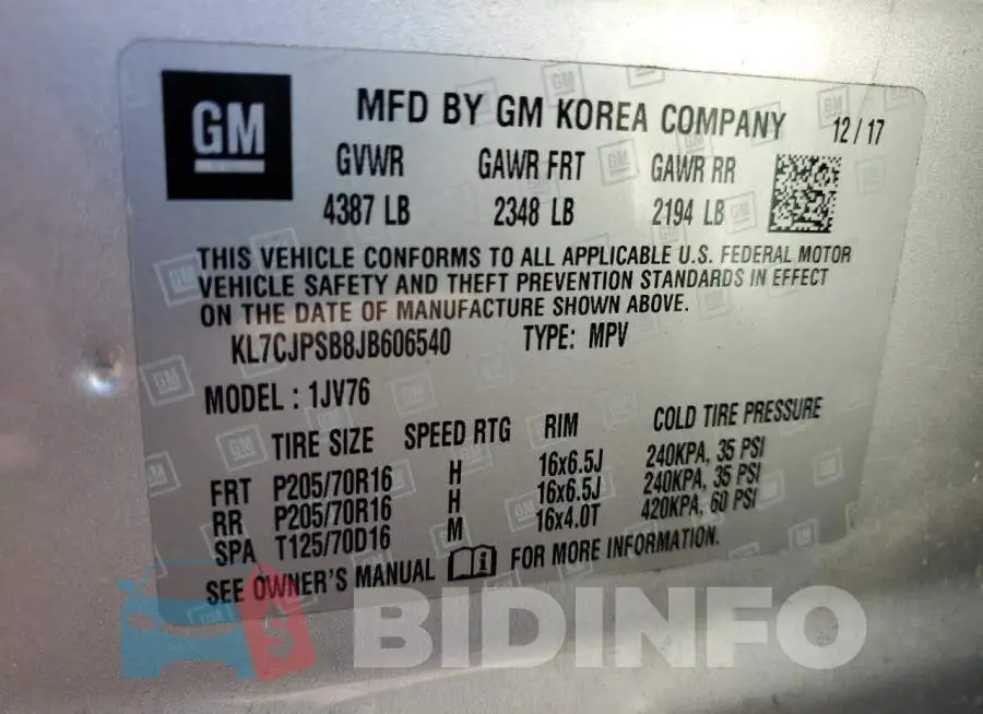 KL7CJPSB8JB606540 Photo# 10
