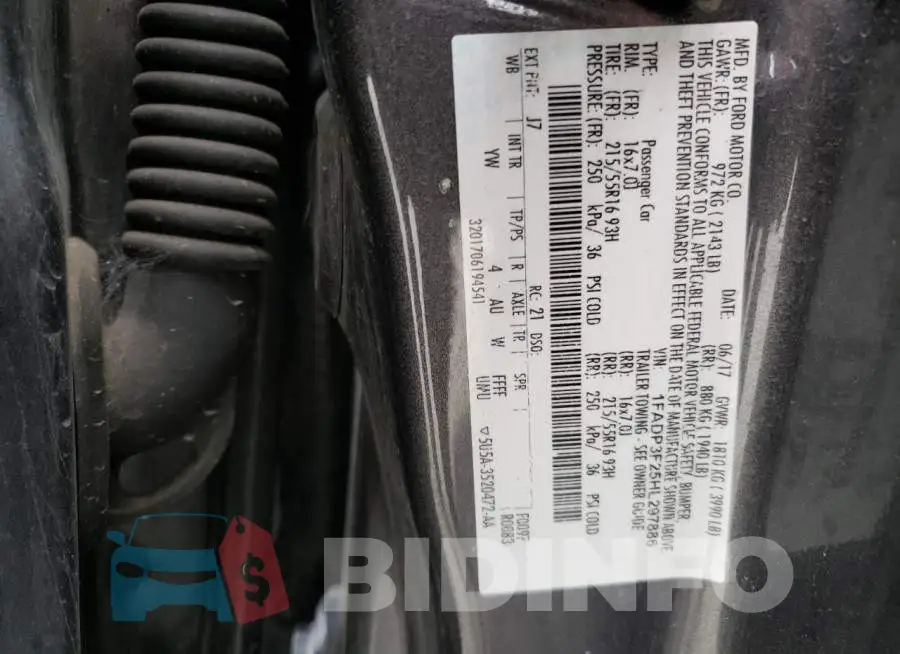 1FADP3F25HL297886 Photo# 10