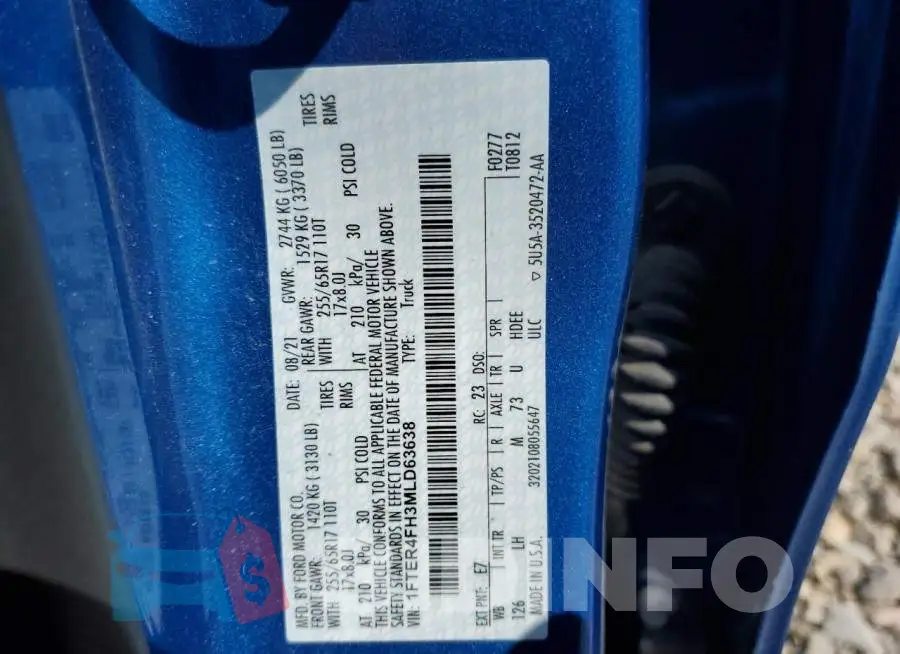1FTER4FH3MLD63638 Photo# 10