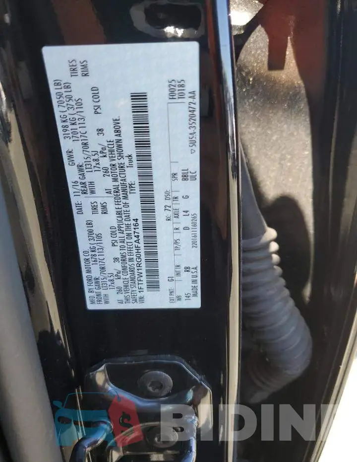 1FTFW1RG0HFA47164 Photo# 10