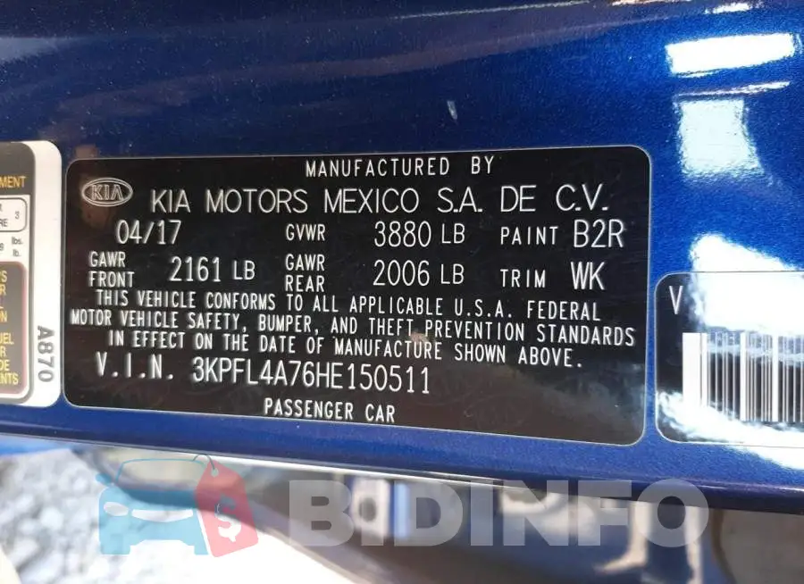 3KPFL4A76HE150511 Photo# 10
