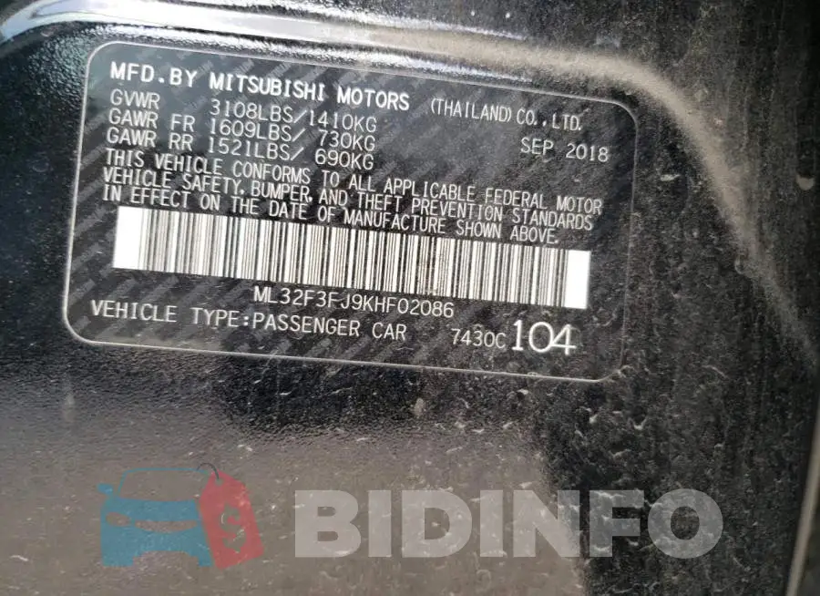 ML32F3FJ9KHF02086 Photo# 10