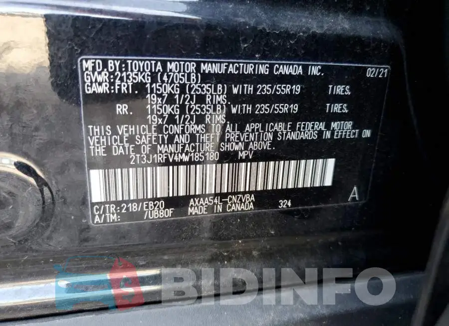 2T3J1RFV4MW185180 Photo# 10