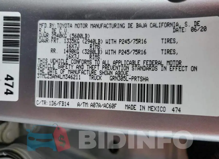 3TMCZ5AN4LM346211 Photo# 10