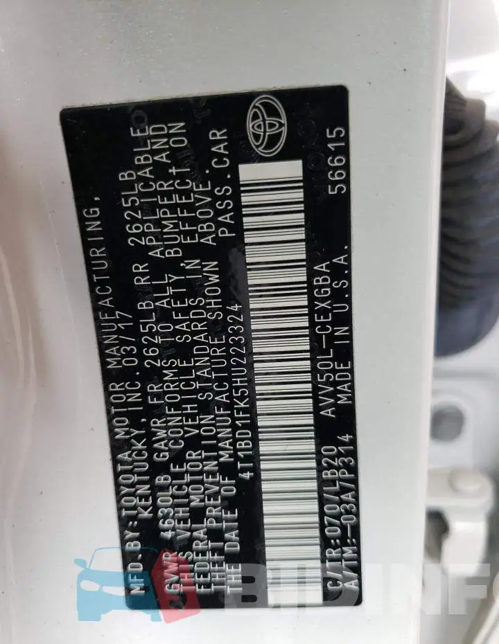 4T1BD1FK5HU223324 Photo# 10